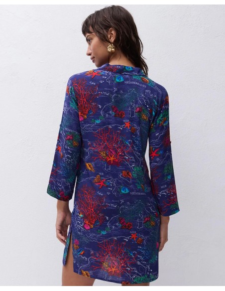 CAMICIA COPRICOSTUME BEACHWEAR "SAUVAGE"