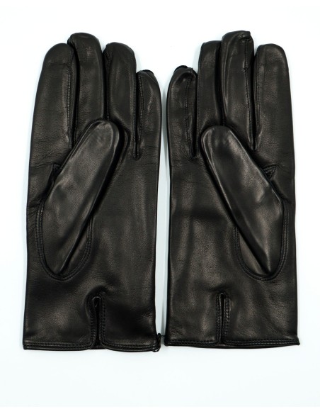 GUANTO IN PELLE E CASHMERE UOMO
