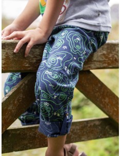 PANTALONI BIMBO IN COTONE BIOLOGICO "PIONEER" - NAVY 2