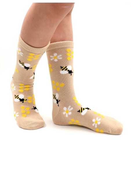 CALZINI  IN BAMBU BAMBINI "MIELE"