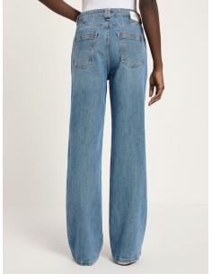 JEANS DONNA IN COTONE BIOLOGICO "STRAIGHT" - DENIM 2