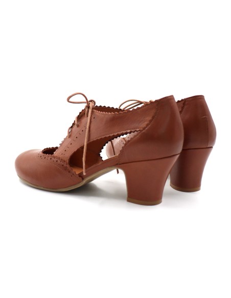 SCARPETTA FRANCESINA VINTAGE IN PELLE "FOXE"