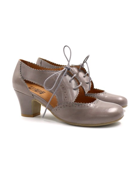 SCARPETTA FRANCESINA VINTAGE IN PELLE "FOXE"