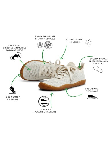 SNEAKERS BAREFOOT IN CANAPA E LYOCELL "ESSENCE"