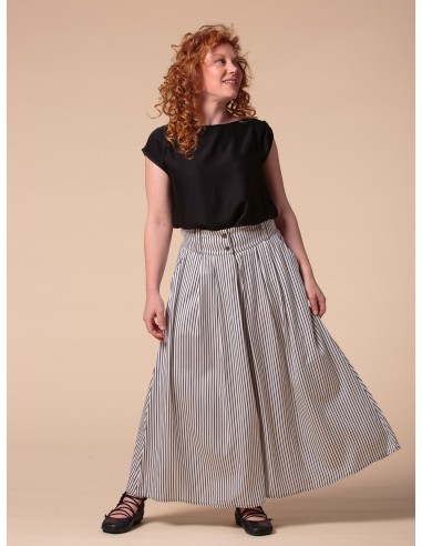 GONNA PANTALONE IN BAMBU' SATIN