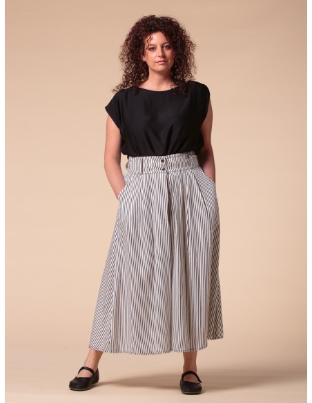 GONNA PANTALONE IN BAMBU' SATIN