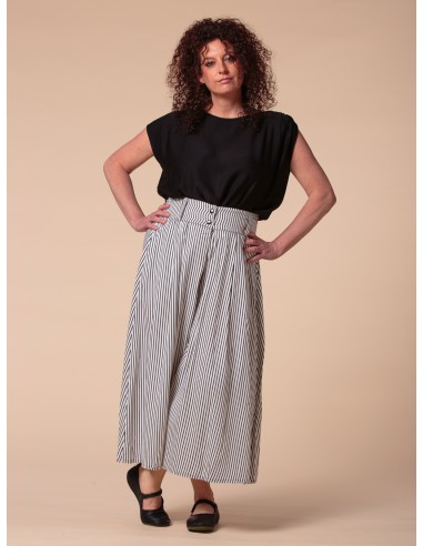 GONNA PANTALONE IN BAMBU' SATIN