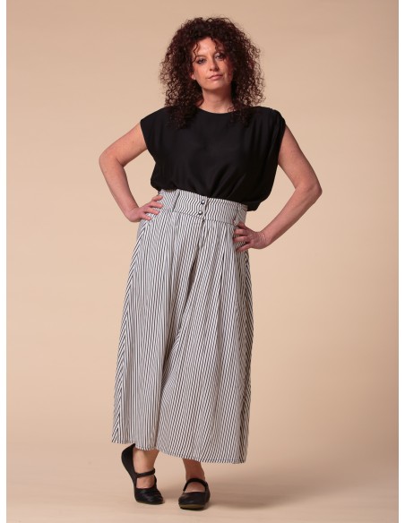 GONNA PANTALONE IN BAMBU' SATIN