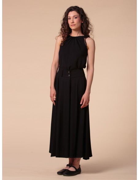 GONNA PANTALONE IN BAMBU' SATIN