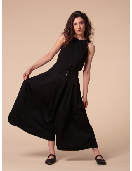 GONNA PANTALONE IN BAMBU' SATIN