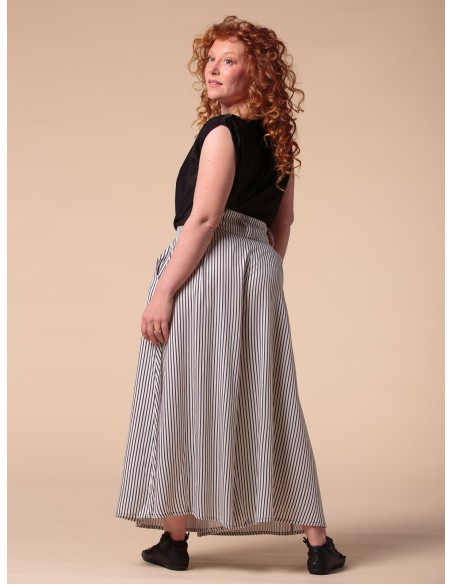 GONNA PANTALONE IN BAMBU' SATIN