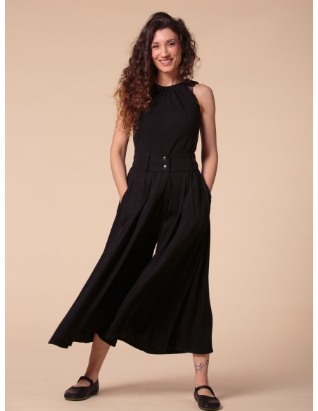 GONNA PANTALONE IN BAMBU' SATIN