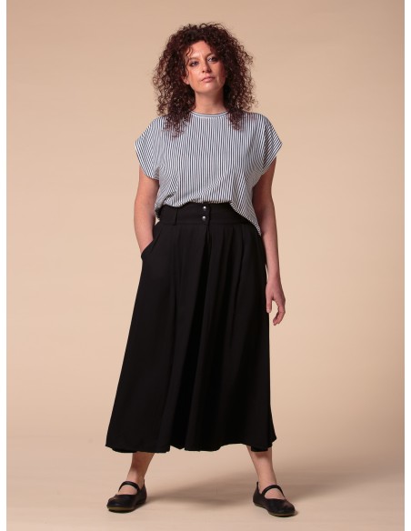 GONNA PANTALONE IN BAMBU' SATIN