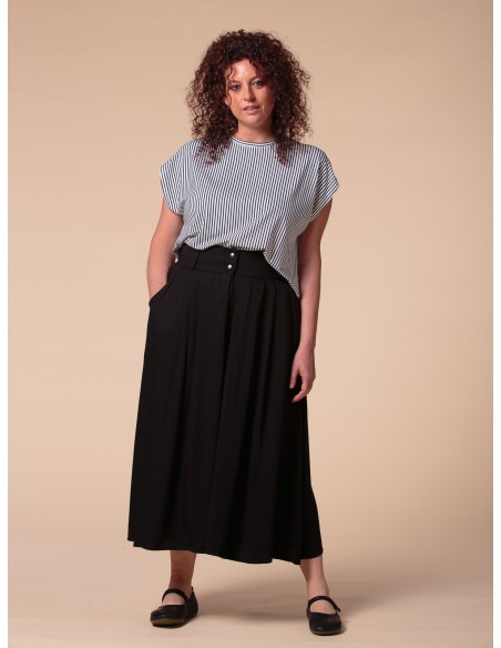 GONNA PANTALONE IN BAMBU' SATIN