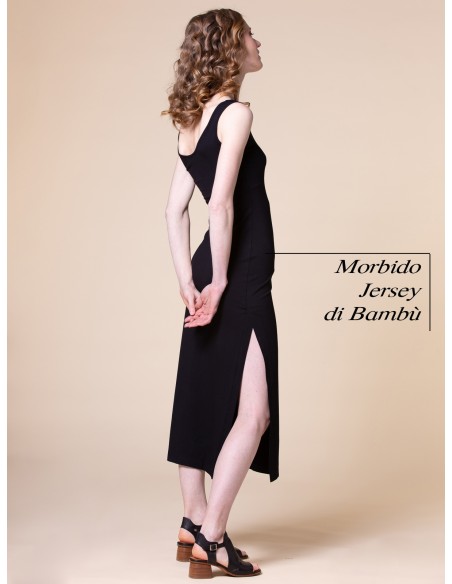 ABITO LUNGO SLIM IN BAMBU' "ANN"