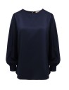 BLUSA GIROCOLLO IN 100%  BAMBU' SATIN "NAYA"