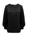 BLUSA GIROCOLLO IN 100%  BAMBU' SATIN "NAYA"