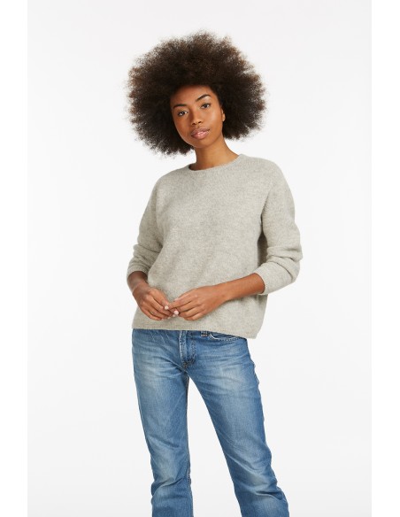 PULL BASIC IN 100% BABY ALPACA "AURORE"