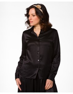 CAMICIA IN 100% SETA SATIN "SVEVA"