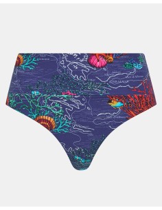 SLIP CULOTTE A VITA ALTA "ICON" - MARINO 2