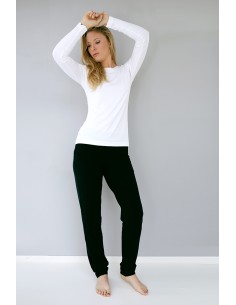 MAGLIA BASIC MANICA LUNGA IN BAMBU' - GRIGIO 2