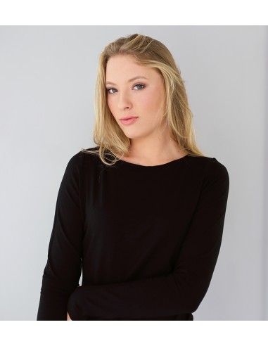 MAGLIA BASIC MANICA LUNGA IN BAMBU'