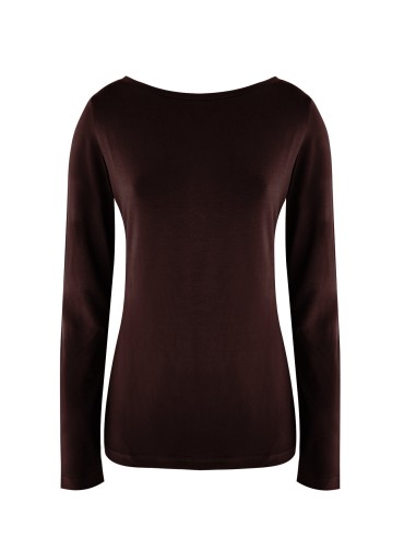 MAGLIA BASIC MANICA LUNGA IN BAMBU'