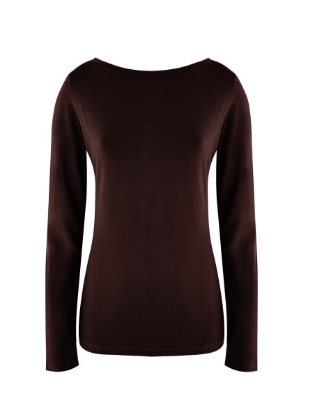 MAGLIA BASIC MANICA LUNGA IN BAMBU'