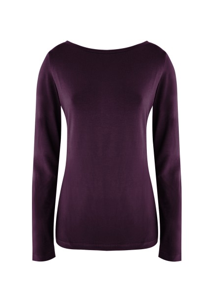 MAGLIA BASIC MANICA LUNGA IN BAMBU'