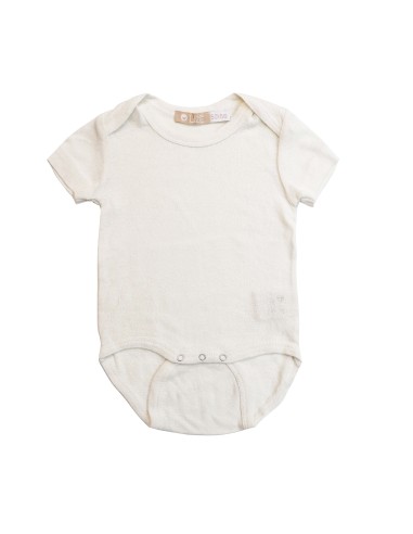 Body bambini manica corta in 100% seta biologica Gots - Lizè Natural C