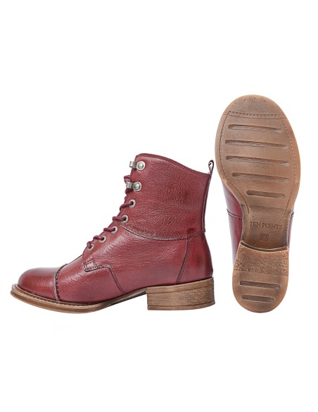 Stivaletto donna in pelle naturale chrome free e senza nichel