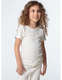 T-SHIRT IN SETA BURETTA KIDS - NATURALE