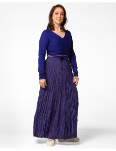 GONNA IN 100% SETA "DETTE LIMITED" - NAVY