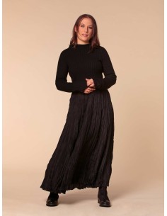 GONNA IN 100% SETA "DETTE LIMITED" - NERO