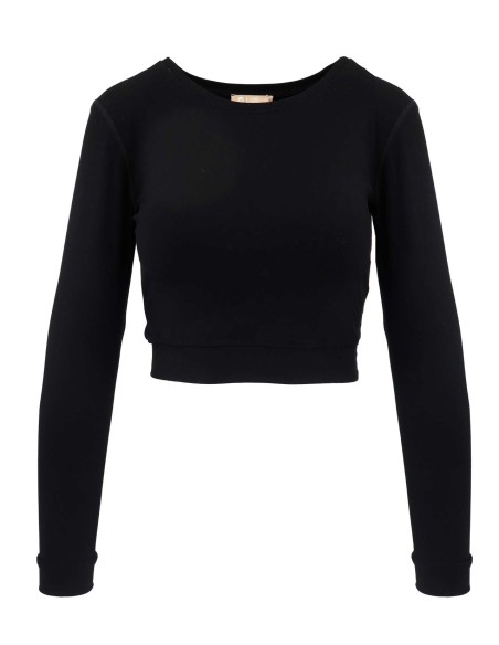 FELPINA CORTA SLIM FIT  IN BAMBU PESANTE