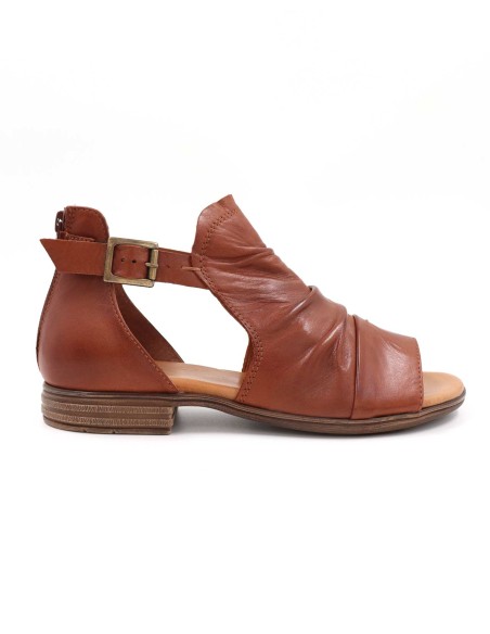 SANDALO ALTO IN PELLE A CONCIA VEGETALE "DIPPER"