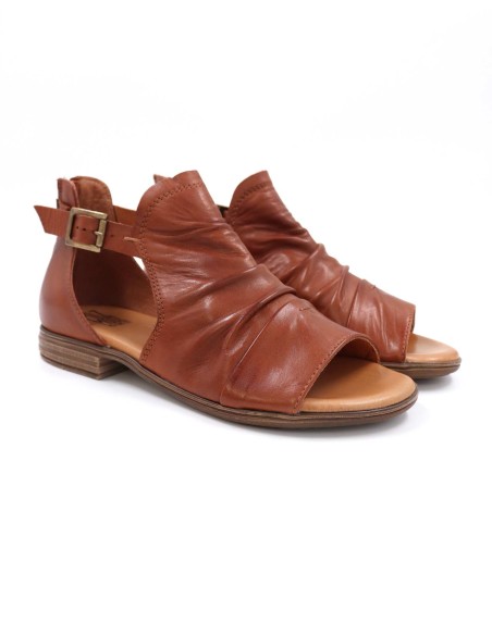SANDALO ALTO IN PELLE A CONCIA VEGETALE "DIPPER"