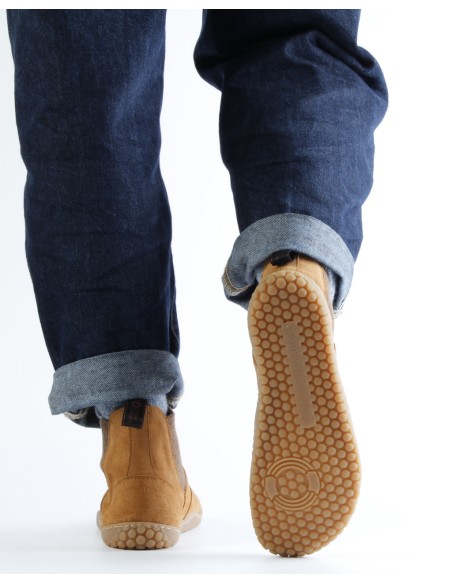 STIVALETTO BAREFOOT IN PELLE SCAMOSCIATA "KIM"