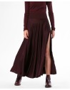 GONNA CON SPACCO IN 100% BAMBU' SATIN "LYRA"