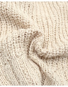 CARDIGAN IN 100% SETA BURETTA HANDKNIT - NATURALE 2