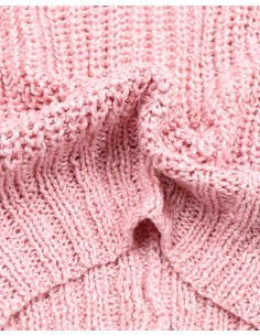 CARDIGAN IN 100% SETA BURETTA HANDKNIT - ROSA 2