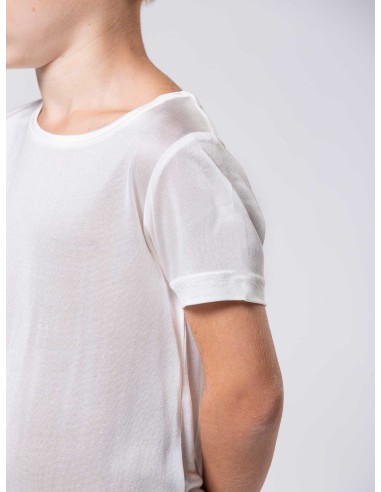 Maglia maniche corte bambini in pura seta biologica Gots - Lizè