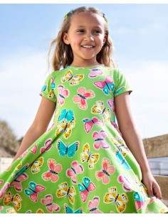 ABITO MANICA CORTA "SKATER" - VERDE 2