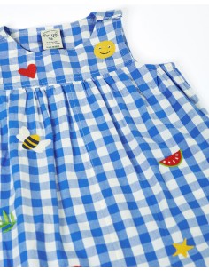 PAGLIACCETTO ESTIVO  IN COTONE BIOLOGICO "SUMMER" - BLU 2