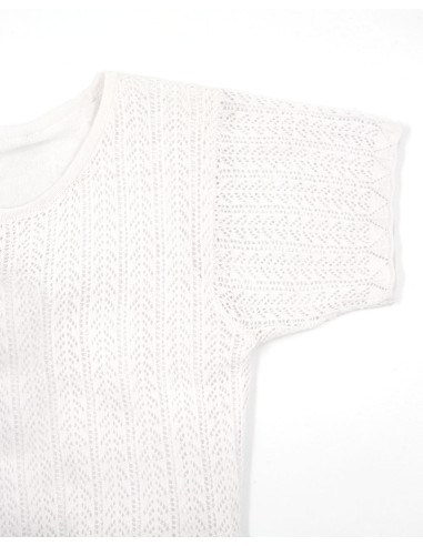ABITO MIDI IN COTONE PIMA E LINO FATTO A MANO "TEXTURE"