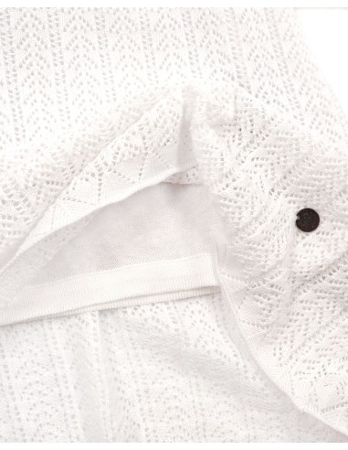ABITO MIDI IN COTONE PIMA E LINO FATTO A MANO "TEXTURE"
