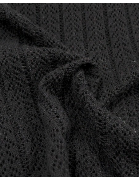 ABITO MIDI IN COTONE PIMA E LINO FATTO A MANO "TEXTURE"
