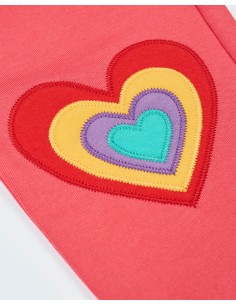 PANTALONE TUTA IN COTONE BIOLOGICO "MALPAS HAPPY" - FRAGOLA 2