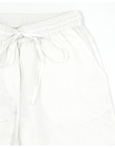 SHORTS IN 100% LINO "TARA"
