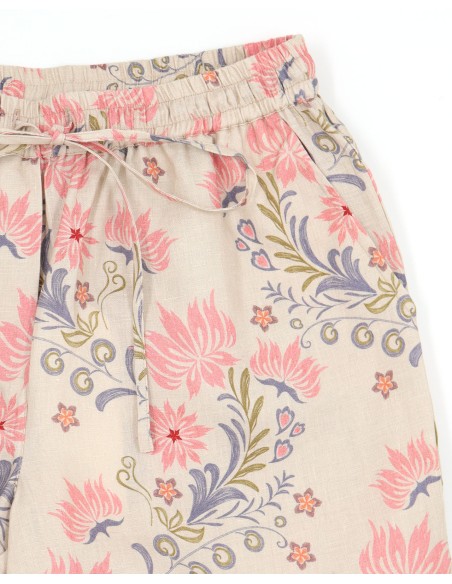 SHORTS IN 100% LINO "TARA"